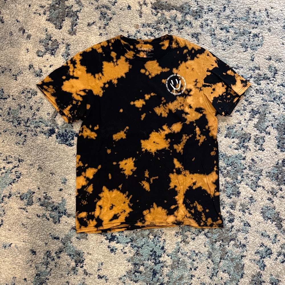 Tie-Dye T-Shirt - Black and Orange